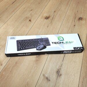 Techleaf USB Keyboard And Mouse Combo Model V-111 New